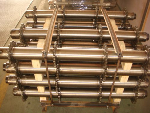 Four rows of chain wheel shaft